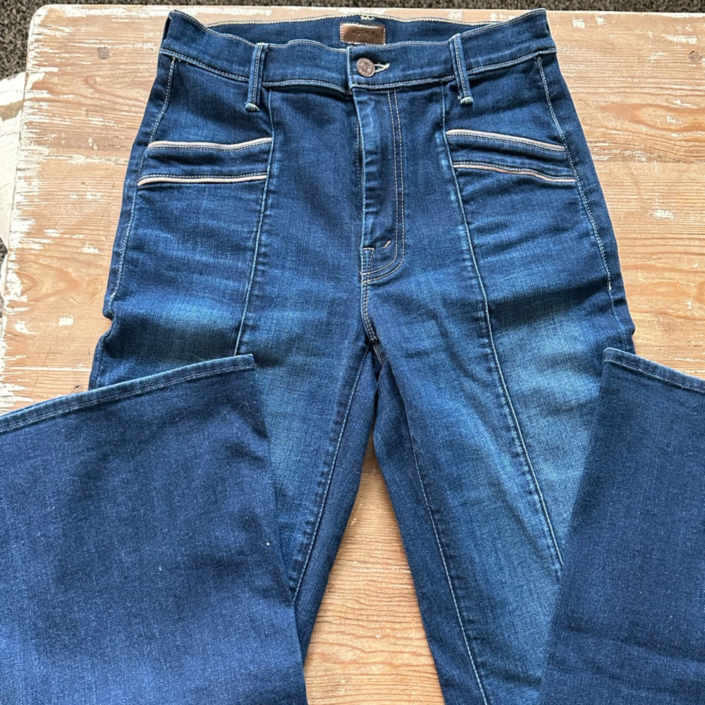 Mother jeans.  Flare